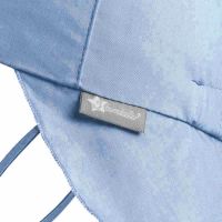 Summer Cotton Cap With Neck Cover And UV Protection Sterntaler Light Blue