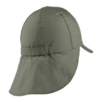 Summer Cotton Cap With Neck Cover And UV Protection Sterntaler Khaki
