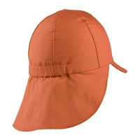Summer Cotton Cap With Neck Cover And UV Protection Sterntaler Orange