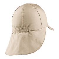 Summer Cotton Cap With Neck Cover And UV Protection Sterntaler Beige