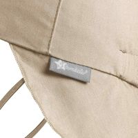 Summer Cotton Cap With Neck Cover And UV Protection Sterntaler Beige