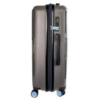 Βαλίτσα σκληρή μικρή γκρι με 4 ρόδες Dielle 180 S