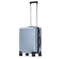 Cabin Hard Expandable Luggage 4 Wheels Nautica 2963 Silver
