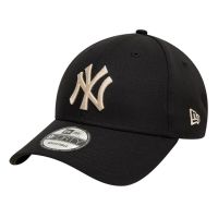 Summer Cotton Cap New York Yankees New Era 9Forty League Essential Black / Stone