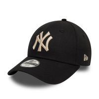 Summer Cotton Cap New York Yankees New Era 9Forty Youth  CHYT League Essential Black / Stone