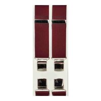 Τιράντες ανδρικές ελαστικές μονόχρωμες βυσσινί Victoria 36 mm