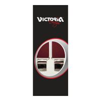 Τιράντες ανδρικές ελαστικές μονόχρωμες βυσσινί Victoria 36 mm