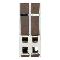 Τιράντες ανδρικές ελαστικές μονόχρωμες μπεζ Victoria 36 mm