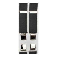 Τιράντες ανδρικές ελαστικές μονόχρωμες γκρι Victoria 36 mm