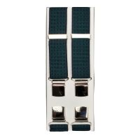 Τιράντες ανδρικές ελαστικές πετρόλ Victoria Two Tone Square Dots 36 mm