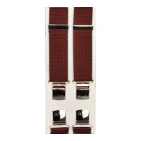Τιράντες ανδρικές ελαστικές κεραμιδί Victoria Two Tone Square Dots 36 mm