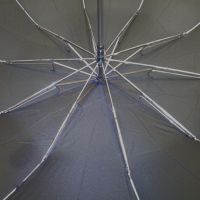 Ομπρέλα μαύρη αυτόματη σπαστή με ξύλινη γυριστή λαβή Guy Laroche Automatic Folding Umbrella 8109 Black