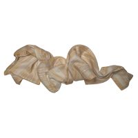 Φουλάρι γυναικείο στενόμακρο ριγέ εκρού - μπεζ