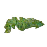 Φουλάρι γυναικείο στενόμακρο φλοράλ ανοιχτό πράσινο