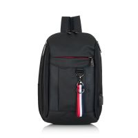 Τσαντάκι χιαστί - πλάτης μαύρο ανδρικό Beverly Hills Polo Club Portland Shoulder Bag BH-1552 Black