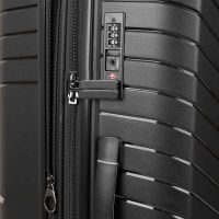 Βαλίτσα σκληρή μεσαία επεκτάσιμη μαύρη με 4 ρόδες Calvin Klein Upright Sustain 2.0 24'' Black