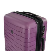 Βαλίτσα σκληρή μεσαία επεκτάσιμη μωβ με 4 ρόδες Rain RB80134 65cm