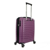 Βαλίτσα σκληρή καμπίνας επεκτάσιμη  μωβ  με 4 ρόδες Rain RB80134 55cm