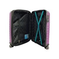 Βαλίτσα σκληρή καμπίνας επεκτάσιμη  μωβ  με 4 ρόδες Rain RB80134 55cm