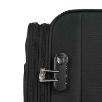 Βαλίτσα μεσαία υφασμάτινη μαύρη με τέσσερεις ρόδες Diplomat Quattre ZC444 M