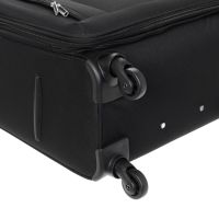 Βαλίτσα μεσαία υφασμάτινη μαύρη με τέσσερεις ρόδες Diplomat Quattre ZC444 M