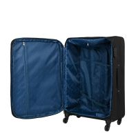 Βαλίτσα μεσαία υφασμάτινη μαύρη με τέσσερεις ρόδες Diplomat Quattre ZC444 M