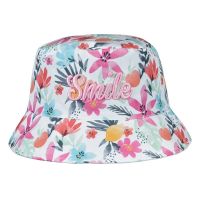 Girl's Summer Bucket Hat Smile Floral