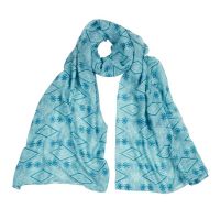 Εσάρπα γυναικεία καλοκαιρινή εμπριμέ σιέλ