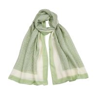 Εσάρπα γυναικεία καλοκαιρινή βαμβακερή με γεωμετρικό μοτίβο βεραμάν