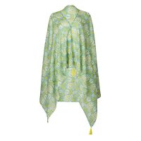 Women's Summer Floral Stole Green / Lime