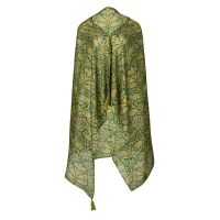 Women's Summer Floral Stole Green / Olive