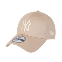 Summer Cotton Cap New York Yankees New Era 9 Forty League Essential Beige