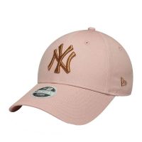 Καπέλο τζόκεϊ παστέλ ροζ New York Yankees New Era 9Forty Women's Metallic Logo Pink / Gold