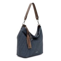 Τσάντα ώμου - χιαστί γυναικεία μπλε Emily & Noah Elke
