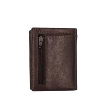 Πορτοφόλι - καρτοθήκη δερμάτινη ανδρική καφέ Beverly Hills Polo Club Line Wallet - Card Holder Brown BH-1566