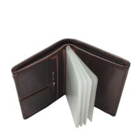 Πορτοφόλι - καρτοθήκη δερμάτινη ανδρική καφέ Beverly Hills Polo Club Line Wallet - Card Holder Brown BH-1566