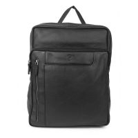 Business Leather Backpack Beverly Hills Polo Club Denver BH-1373 Black
