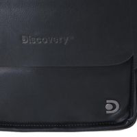 Τσάντα ώμου ανδρική με καπάκι μαύρη Discovery Heritage D03351.06 Black