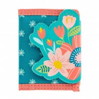 Πορτοφόλι παιδικό λουλούδια Stephen Joseph Turquoise Floral Wallet