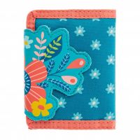 Πορτοφόλι παιδικό λουλούδια Stephen Joseph Turquoise Floral Wallet