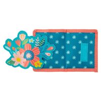 Πορτοφόλι παιδικό λουλούδια Stephen Joseph Turquoise Floral Wallet