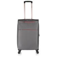 Βαλίτσα υφασμάτινη μεσαία με 4 ρόδες γκρι Diplomat The Athens Collection ZC6040 M Grey