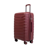 Large Hard Expandable Luggage 4 Wheels Paulter 1024 28”  Burgundy