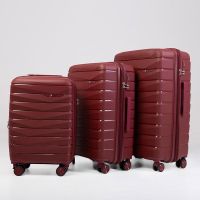 Large Hard Expandable Luggage 4 Wheels Paulter 1024 28”  Burgundy