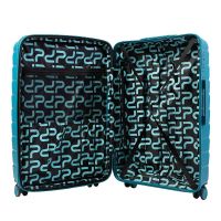 Large Hard Expandable Luggage 4 Wheels Paulter 1024 28”  Teal