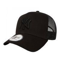 Καπέλο τζόκεϊ μαύρο New York Yankees New Era Clean Trucker 2 Neyyan Black / Black