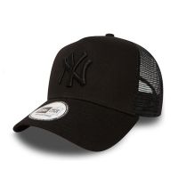 Καπέλο τζόκεϊ μαύρο New York Yankees New Era Clean Trucker 2 Neyyan Black / Black