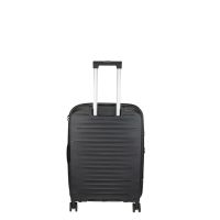 Βαλίτσα μικρή σκληρή επεκτάσιμη μαύρη με 4 ρόδες Xplorer 178 20''