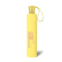Women's UV Folding Windproof Umbrella Happy Rain Yellow