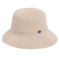 Καπέλο γυναικείο ψάθινο εκρού Women's Straw Bucket Hat Ecru